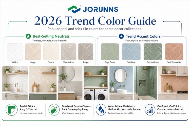 2026 Peel and Stick Tile Color Trends